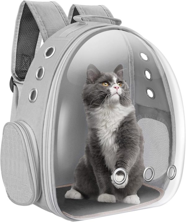 Cat Carrier Backpack Portable Pet Travel Solution Pet Carrier Dog Carrier Backpack Bag Space Capsule for Small Medium Cat Puppy Dog Travel Hiking Walking Camping Up to 17Lb