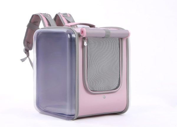 Cat Backpack Carrier Large Pet Backpack Carrier, 16lbs Load-Bearing Ventilated Design Dog Backpack Carrier for Small Dogs, Sturdy Cat Bubble Backpack for Travel, Hiking & Outdoor